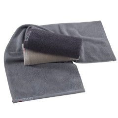 rsmon single towel flat lay displaying full 35.5x12 size and slim profile