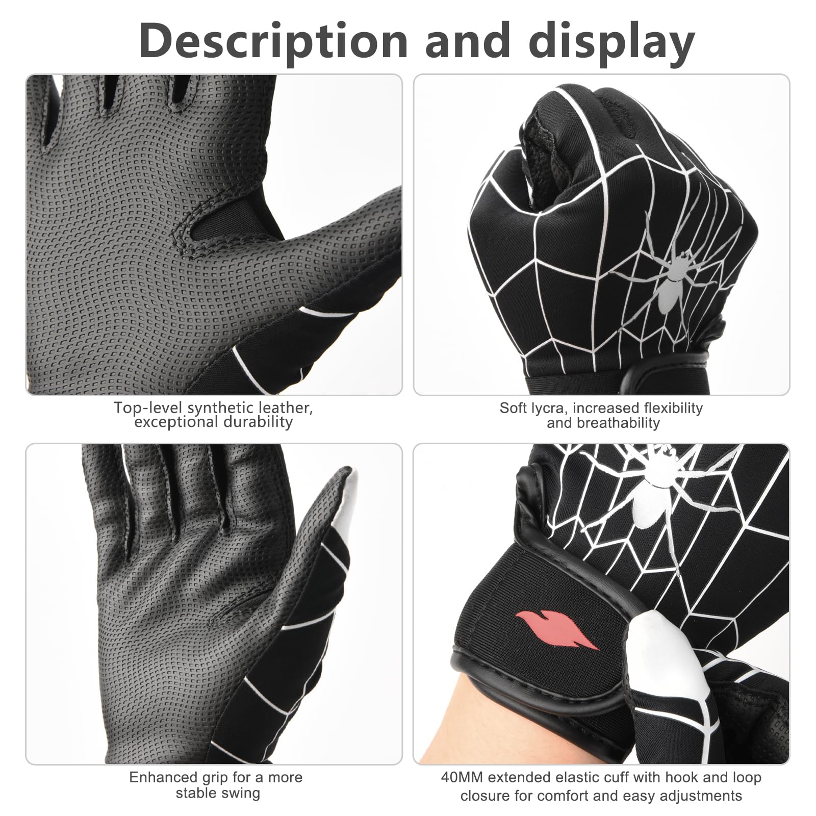 RSPGO back-of-hand spandex detail showing stretch and breathability benefit