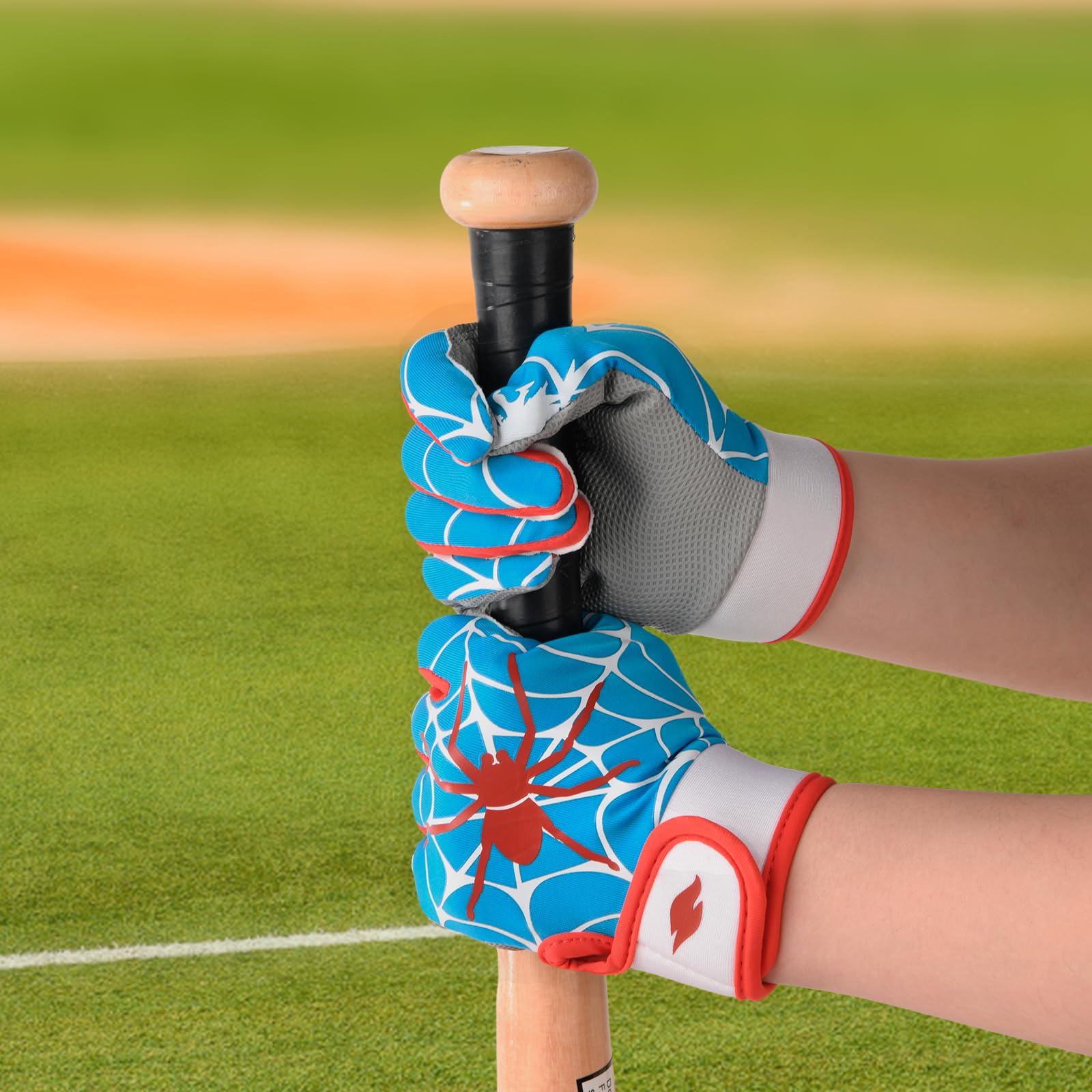 RSPGO in use youth batter swinging illustrates improved grip during play