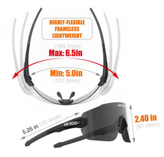 RT100 close-up of lens coating highlighting glare reduction benefit