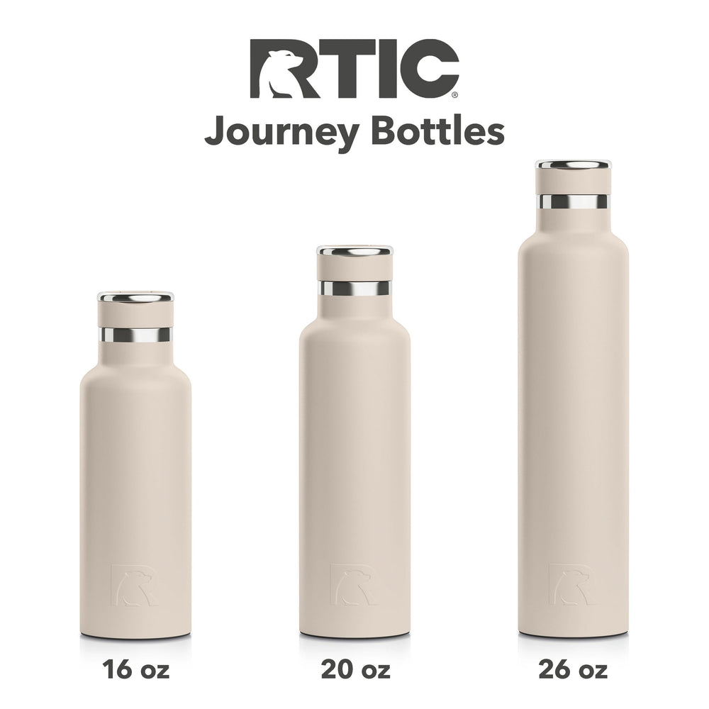 RTIC Journey placed in car cup holder showing compact fit