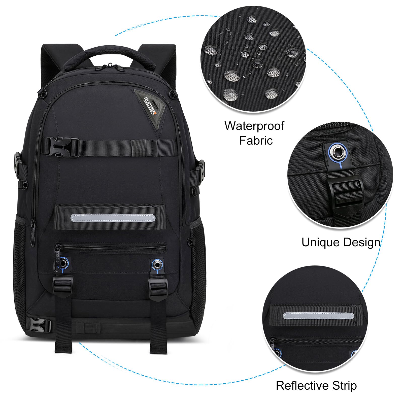 RUCYEN hidden back pocket protecting valuables from theft while traveling