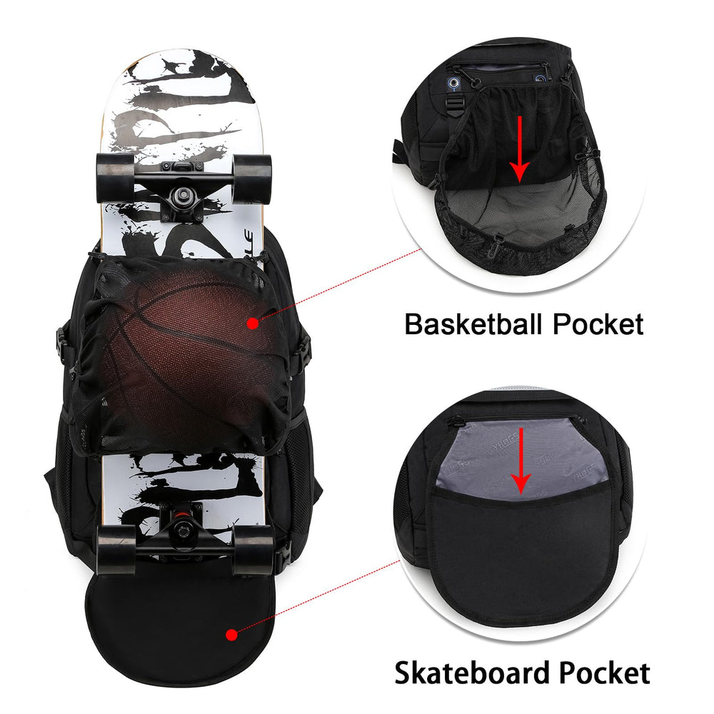 RUCYEN padded laptop compartment holding 15.6-inch laptop provides secure protection