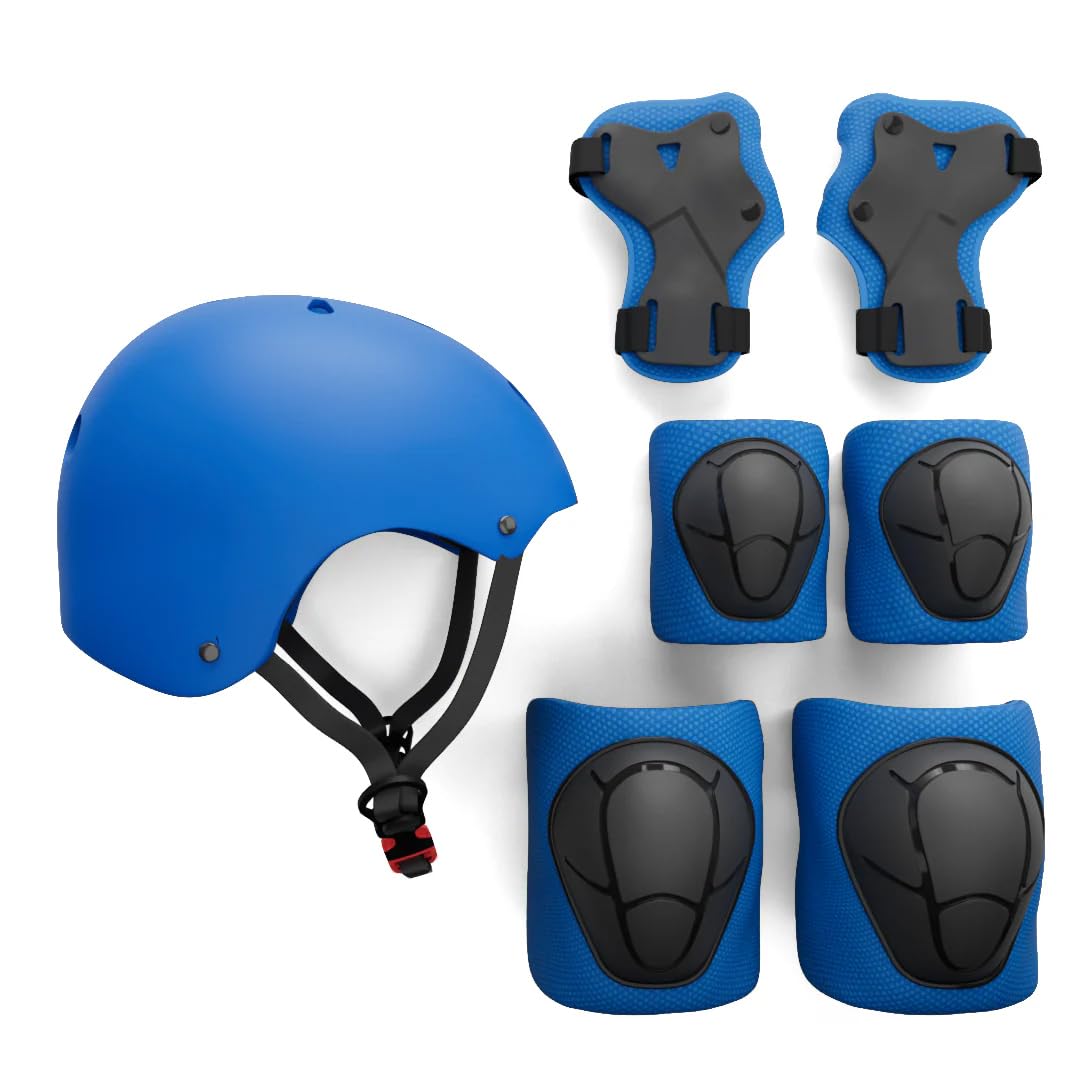 Rude Boyz front view helmet and pads showing full kit protection