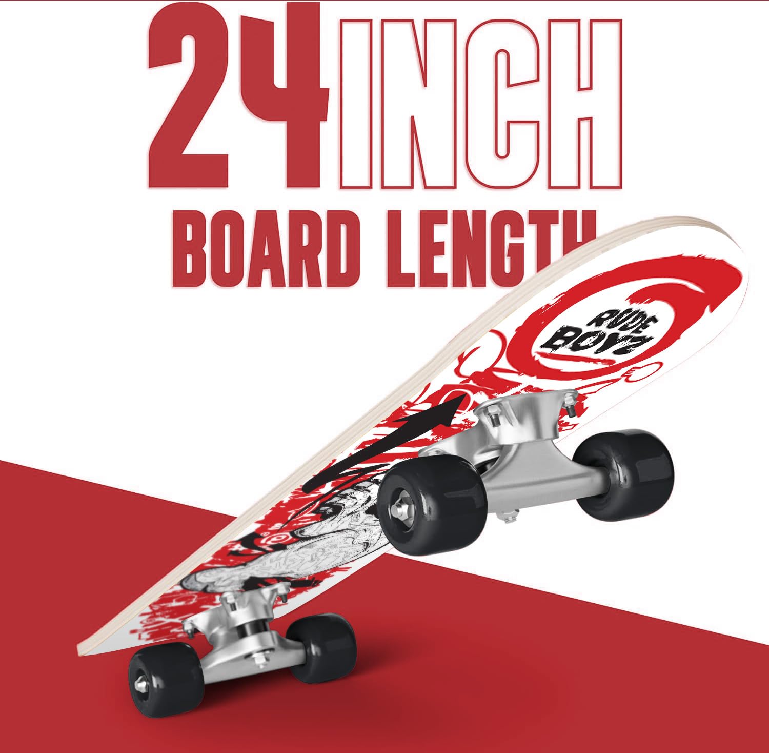 Child riding Rude Boyz mini cruiser demonstrating balance and confidence boost