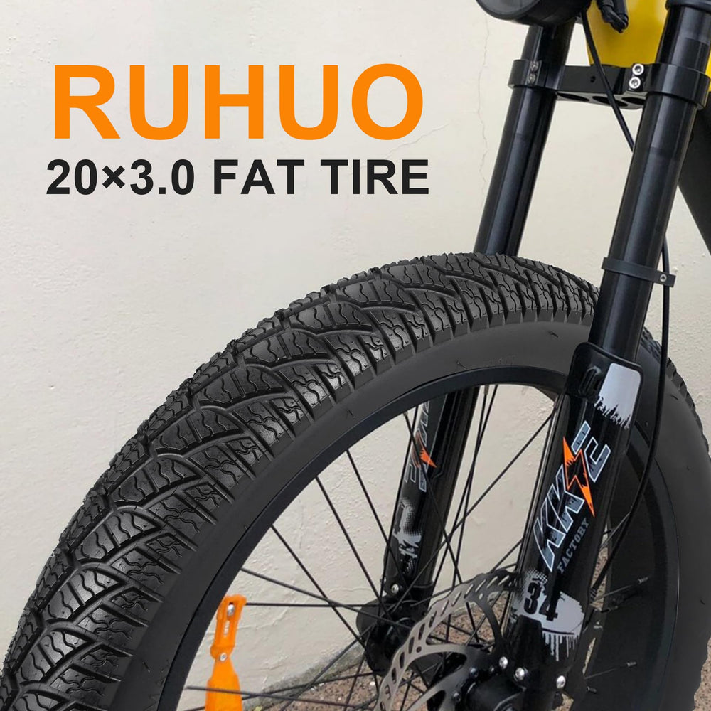 RUHUO inner tube with valve and included levers showing quick repair readiness