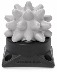 RUMBLE ROLLER Beastie used on upper back demonstrating focused relief
