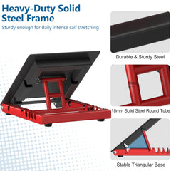 Rumoid slant board side profile displaying five adjustable incline settings