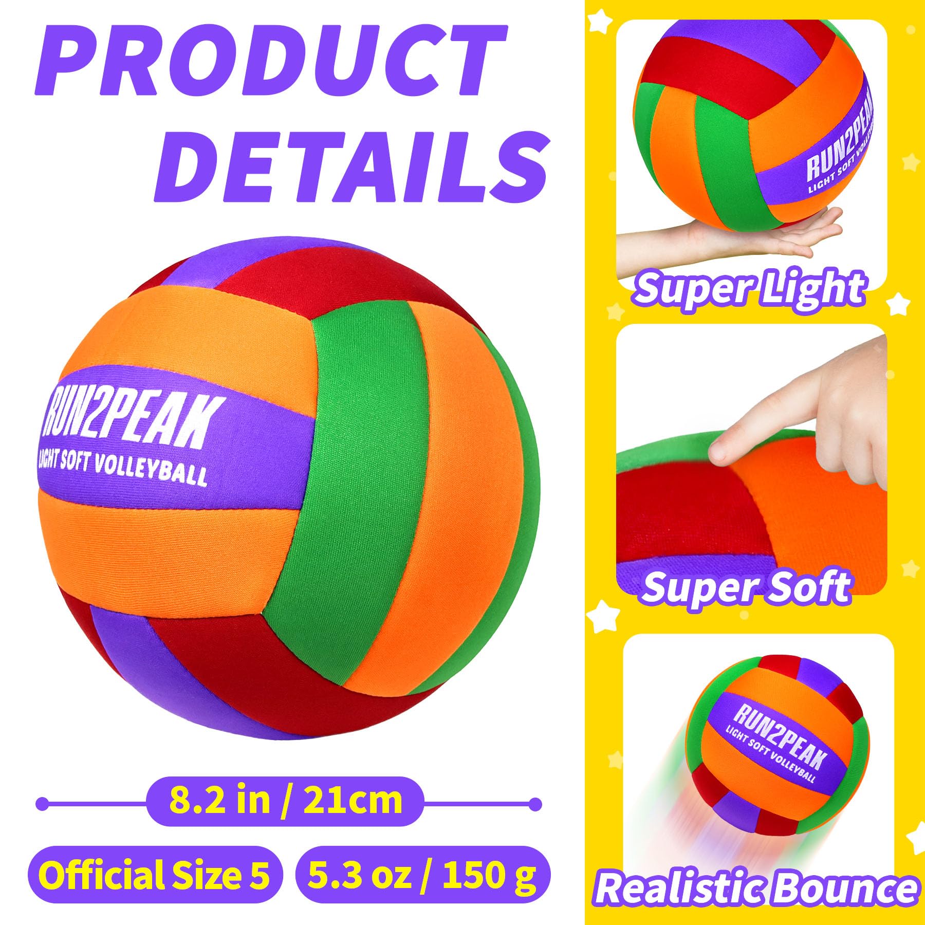 RUN2PEAK close-up of soft textured outer skin and foam layer offering gentle touch