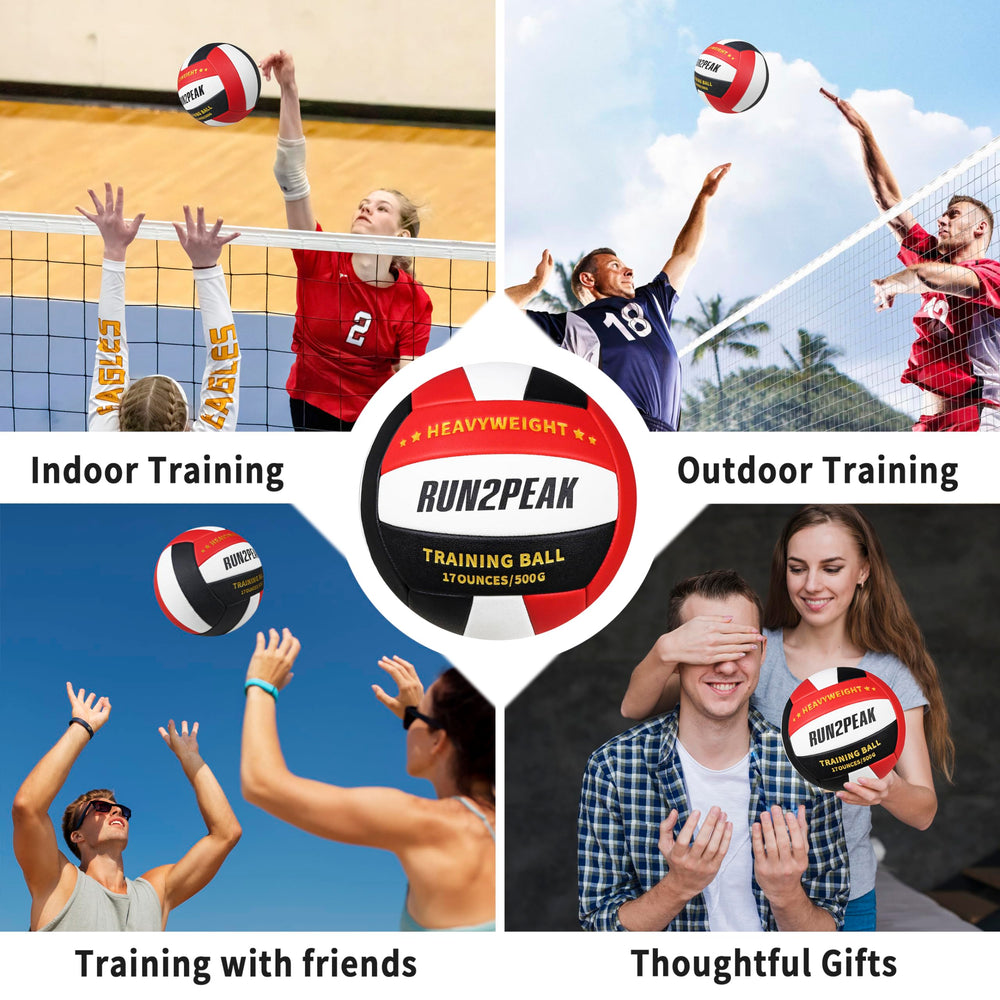 RUN2PEAK weighted volleyball held in hands to build arm strength