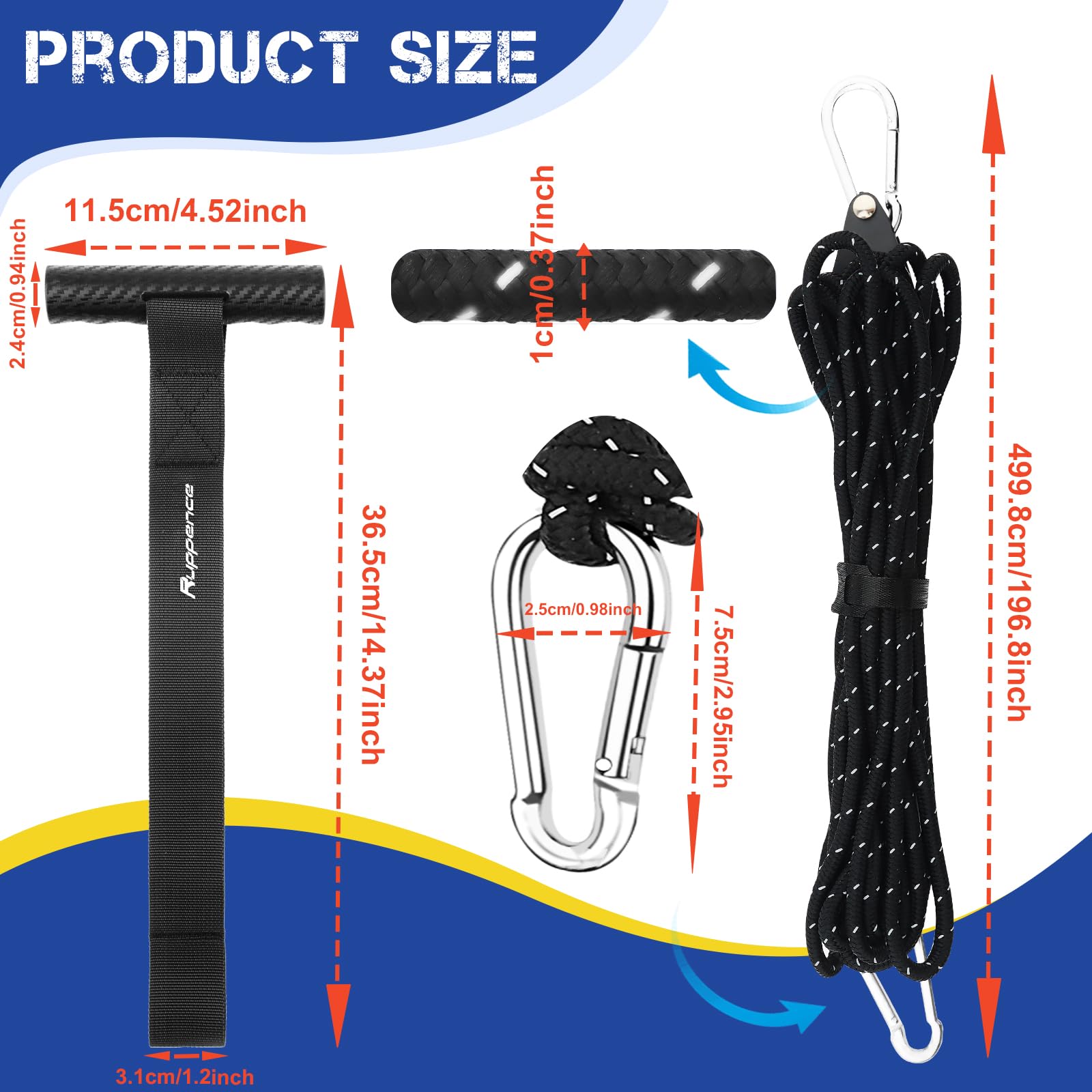 Ruppence reinforced metal hook detail demonstrating durability and secure anchoring benefit