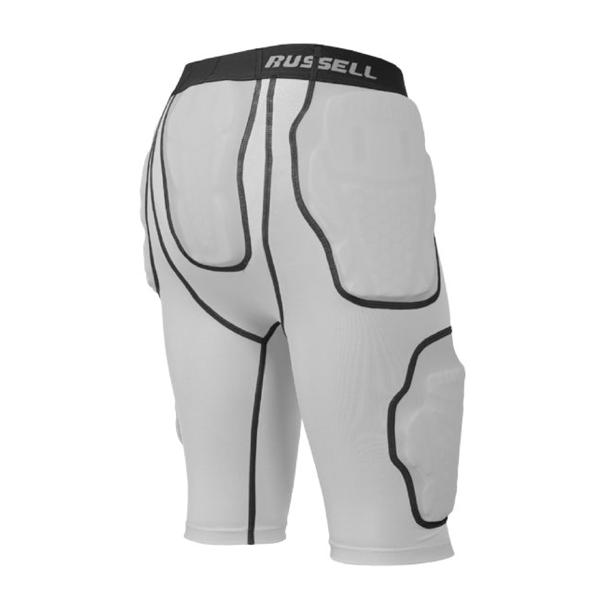Russell Athletic close-up of foam padding detail highlighting secure, low-profile coverage