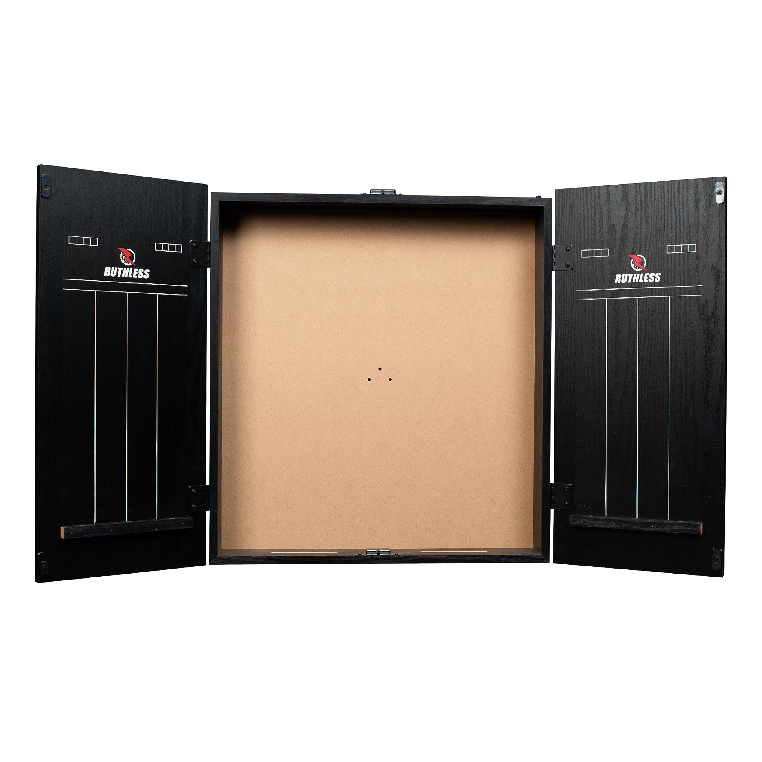 RUTHLESS marker pen storage inside cabinet for ready-to-use scoring convenience