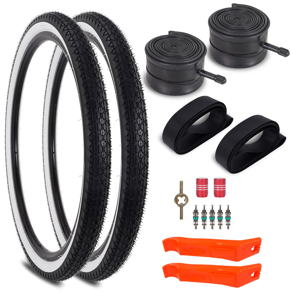 RUTU front view of 26x2.125 tire pack showing clean profile and fit benefits