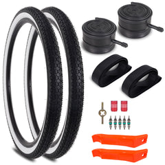 RUTU front view of 26x2.125 tire pack showing clean profile and fit benefits