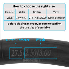 RUTU 32mm Schrader valve close-up showing solid valve and easy inflation benefit