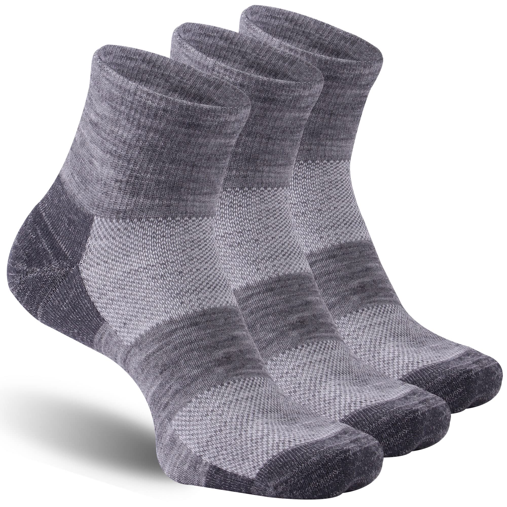 RZTT front packaging showing three ash grey socks and brand clarity for easy purchase