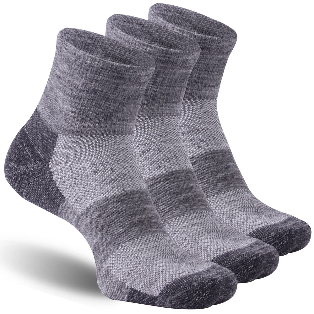 RZTT front packaging showing three ash grey socks and brand clarity for easy purchase