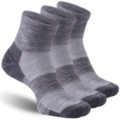 RZTT front packaging showing three ash grey socks and brand clarity for easy purchase
