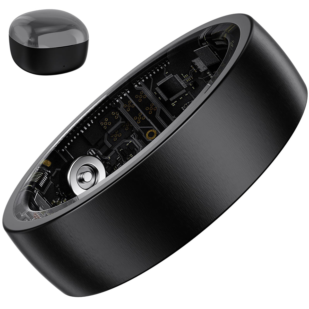 S SECRETTOP front view showcasing sleek black finish and wearable comfort
