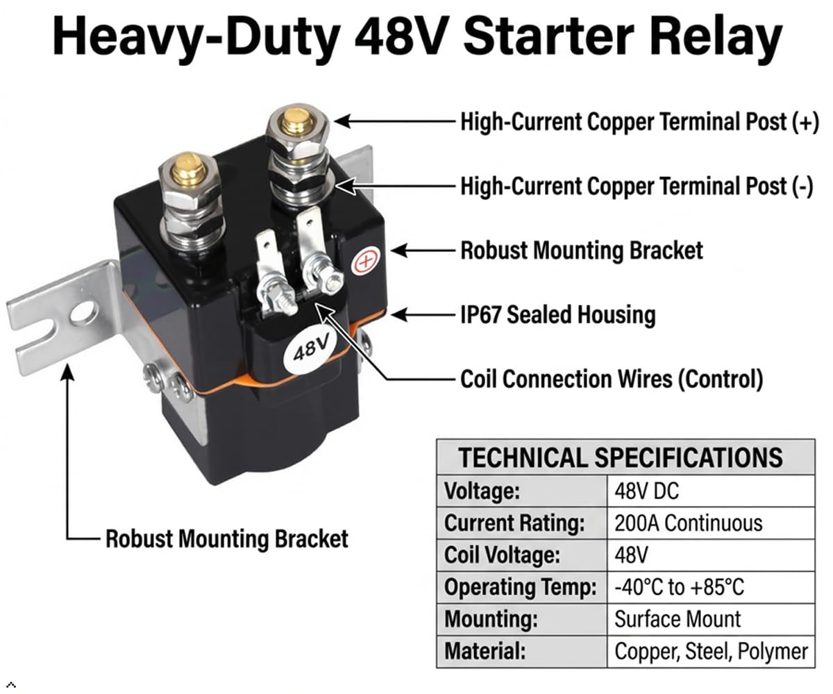 Sabeweile solenoid terminal detail highlighting copper connections for reliable conductivity