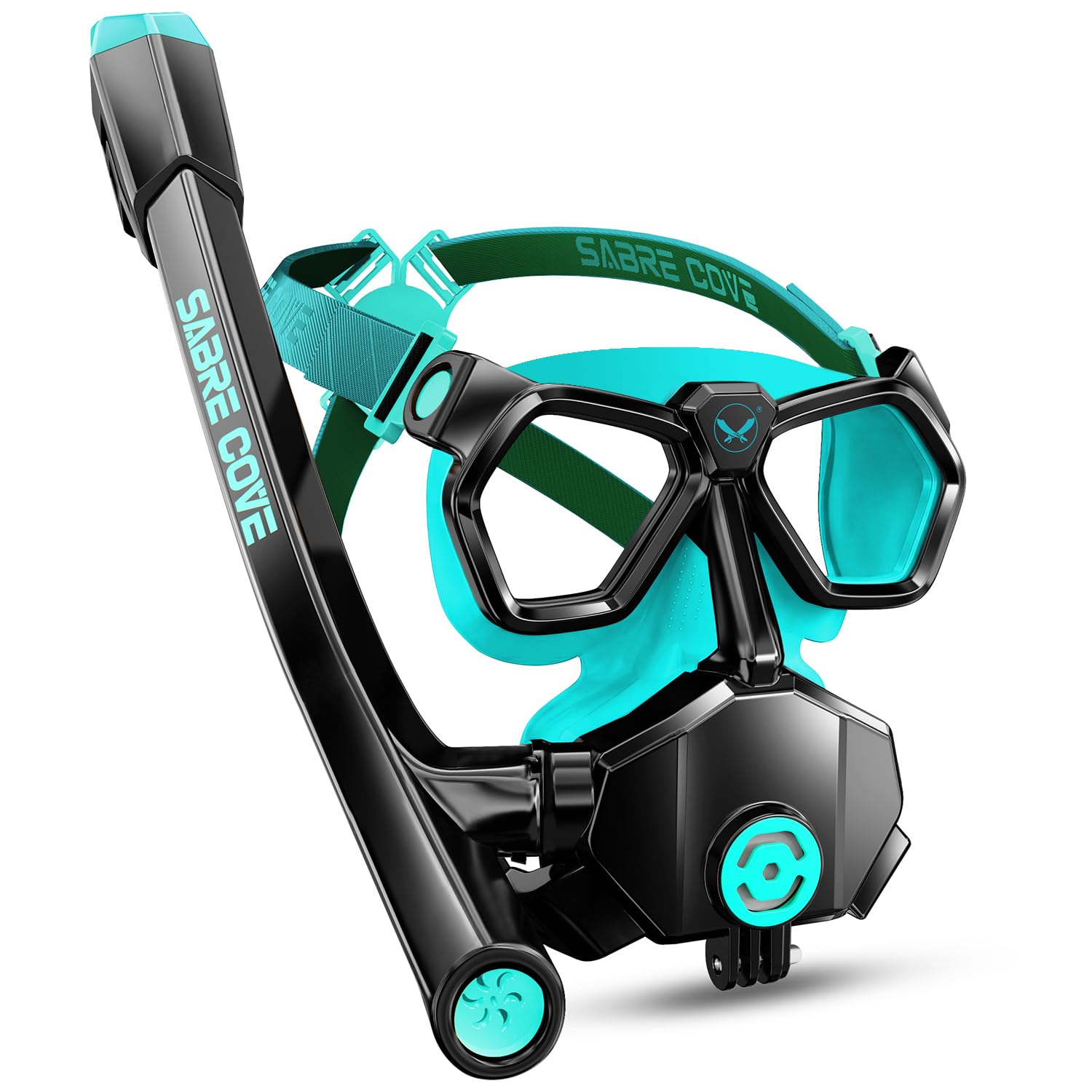 SABRE COVE front view mask showing full-face coverage and wide field of view