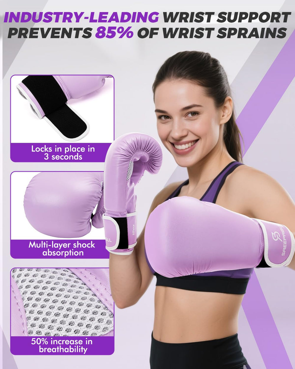 SAEEPABUL breathable lining image showing ventilation for fresher workouts