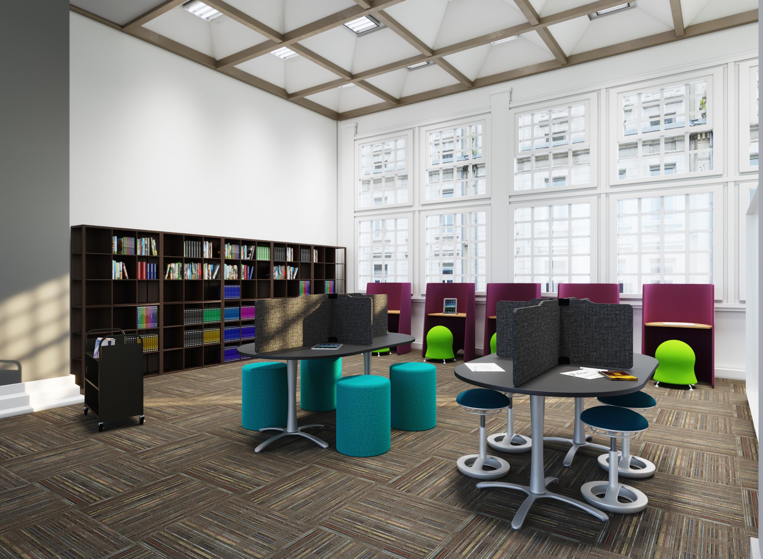Safco Zenergy in use at a home office encouraging subtle movement and posture support