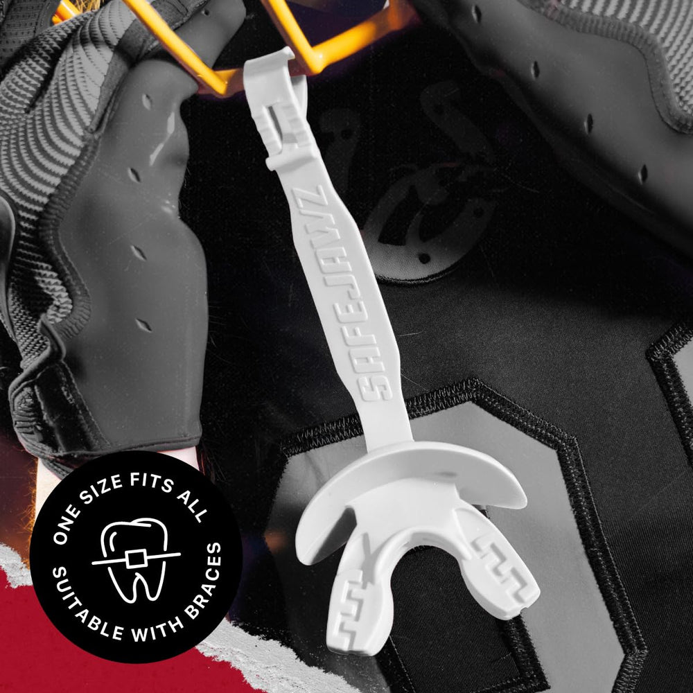 SAFEJAWZ dual air vents close-up showing improved breathing and clearer speech