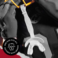 SAFEJAWZ dual air vents close-up showing improved breathing and clearer speech