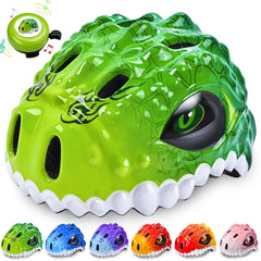 Safuty1st helmet front dinosaur design attracts kids and encourages wearing