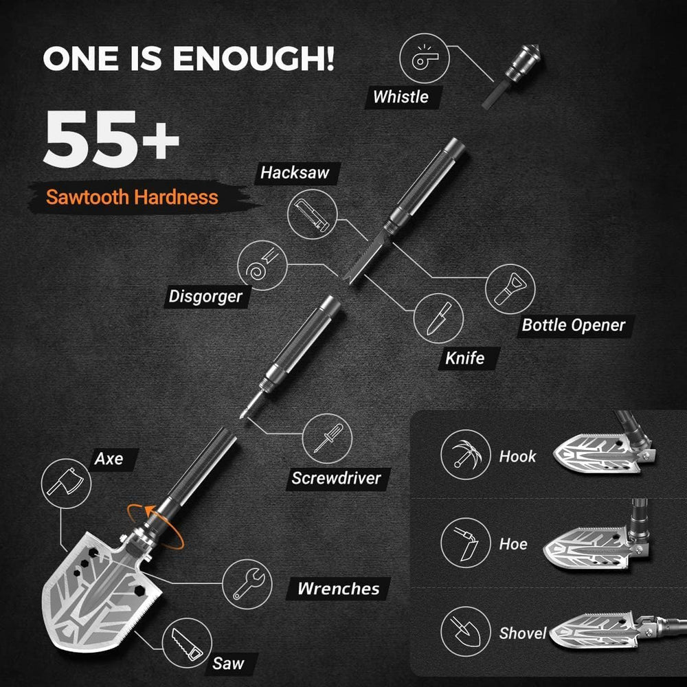 Sahara Sailor layout of all included tools demonstrating multifunctional kit benefits