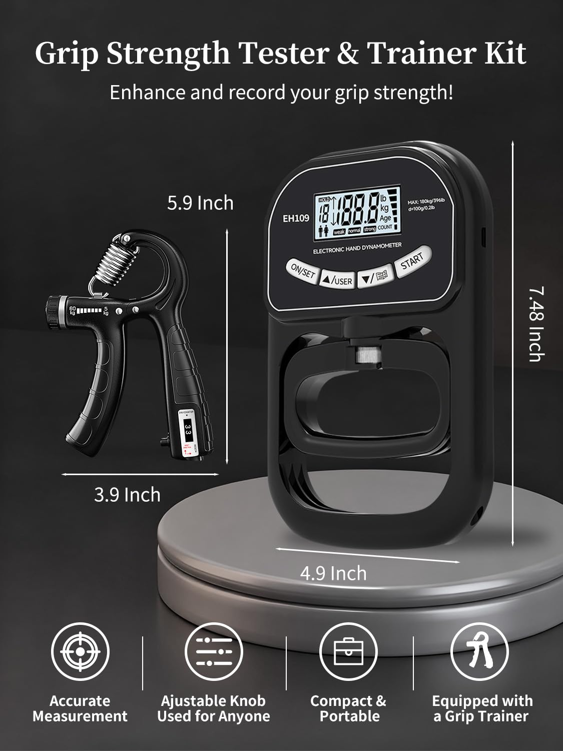 Saicefe close-up of dynamometer display showing precise readings for reliable tracking