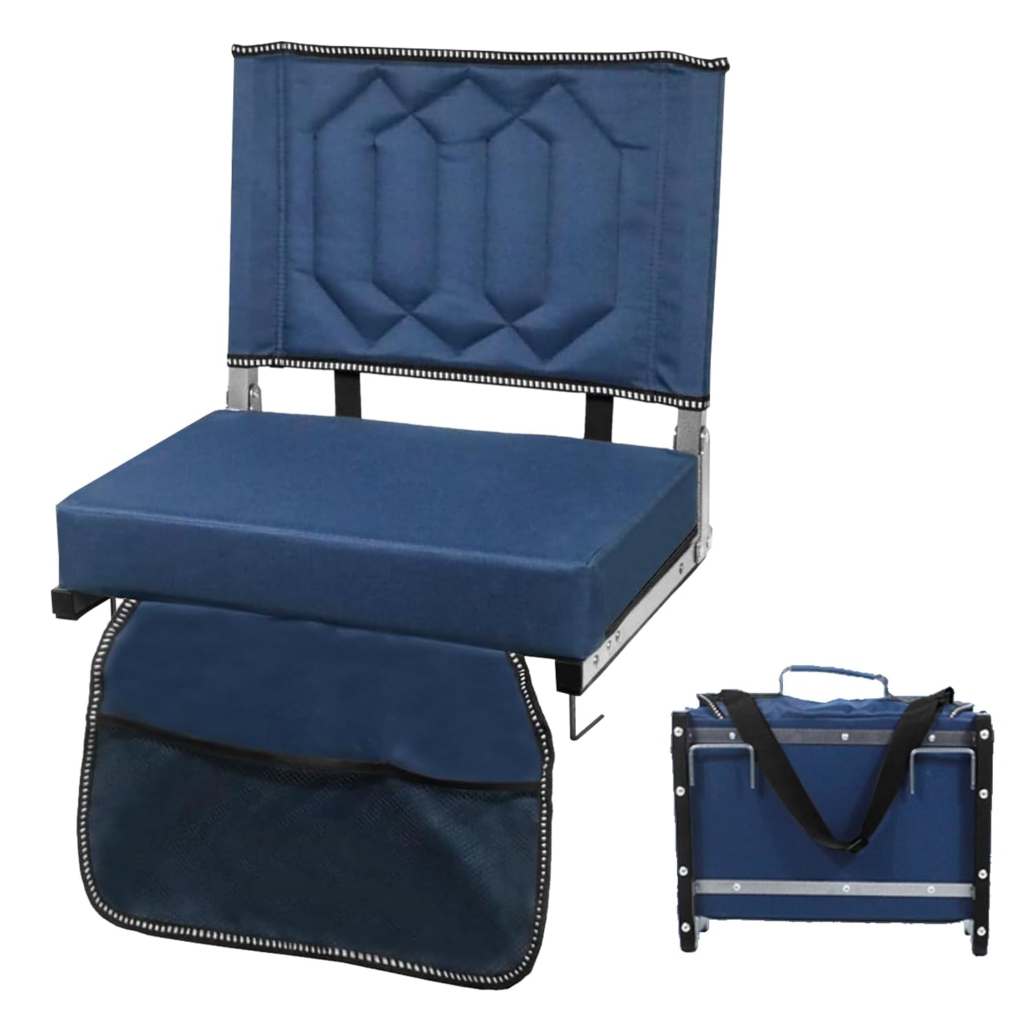SAILARY front view folded seat showing compact profile and easy carry