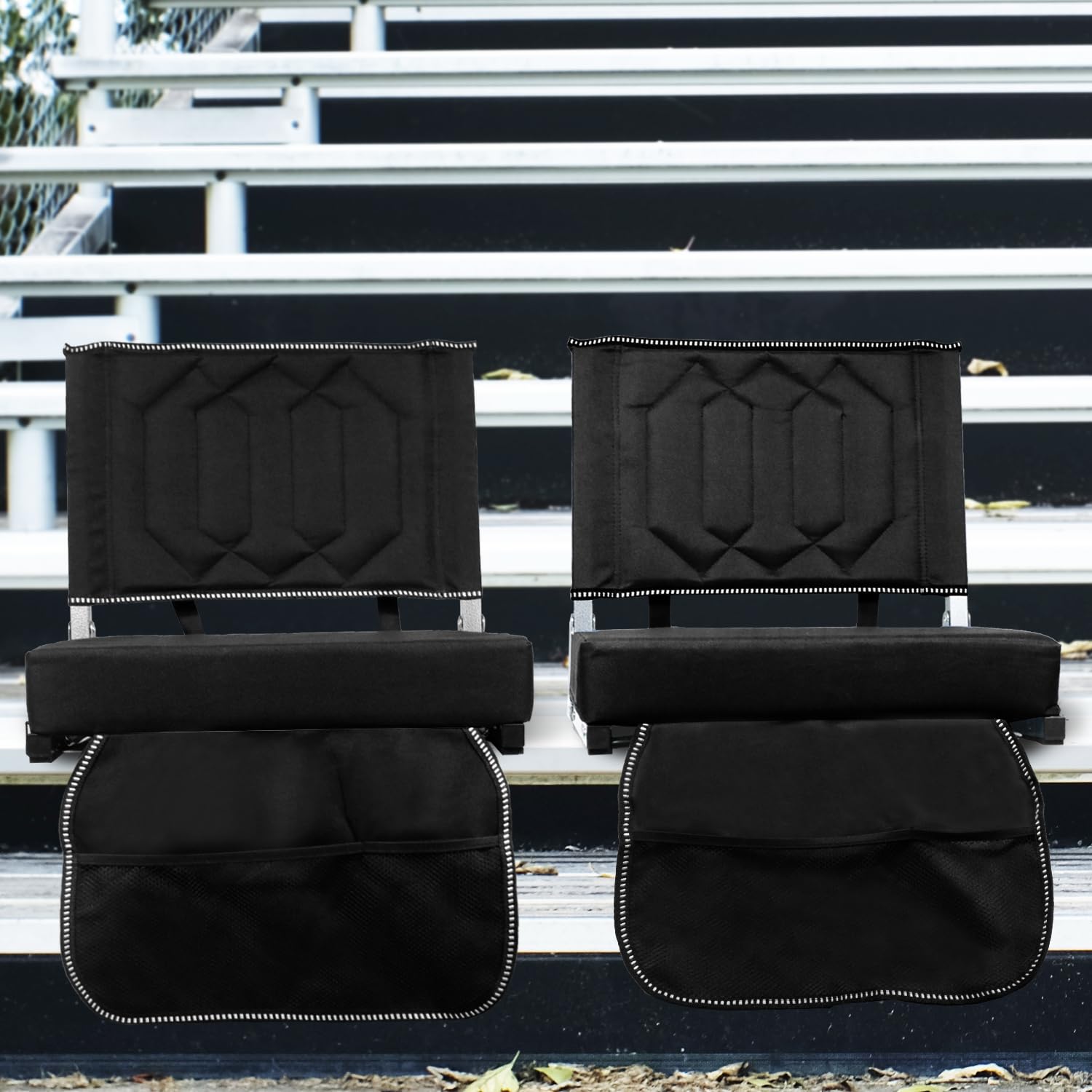 SAILARY lifestyle family at game using seats for padded seating
