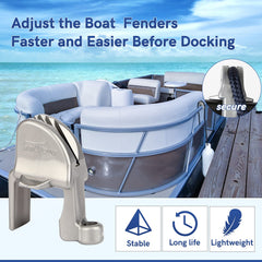 SailVoya rope groove detail locking fender line for stable docking