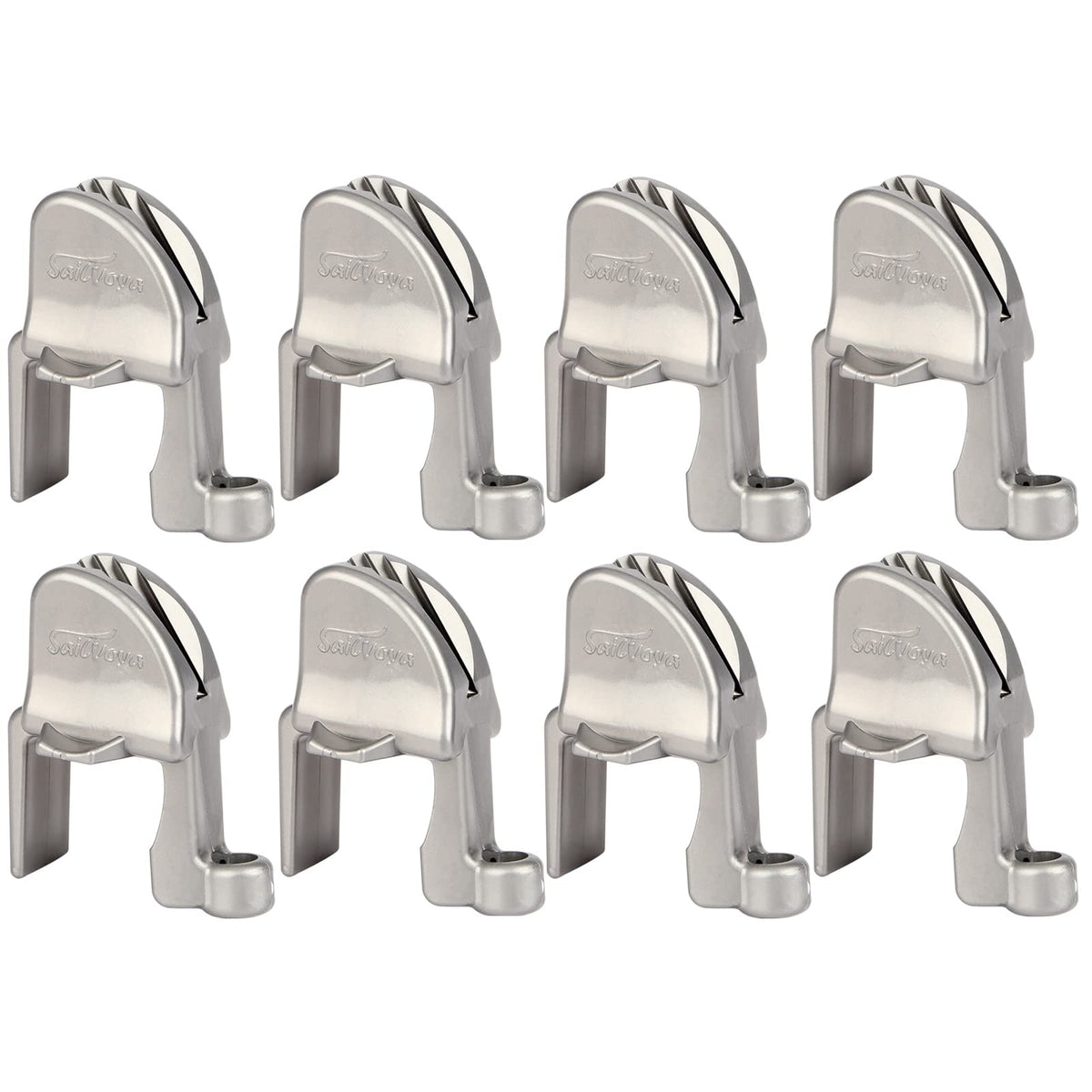 SailVoya front package showing eight gray fender clips and benefits
