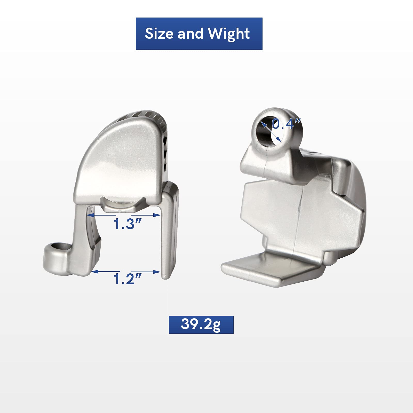 SailVoya close-up of clip clamp showing secure rail grip and protection