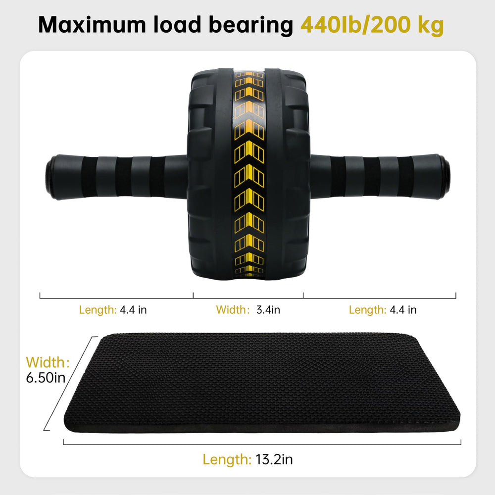 SaintCos ab roller in use in a home gym demonstrating full-body engagement and control