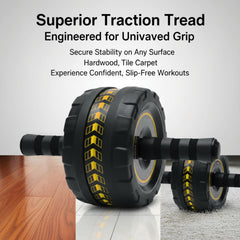 SaintCos knee pad included beside roller offering joint comfort during floor exercises