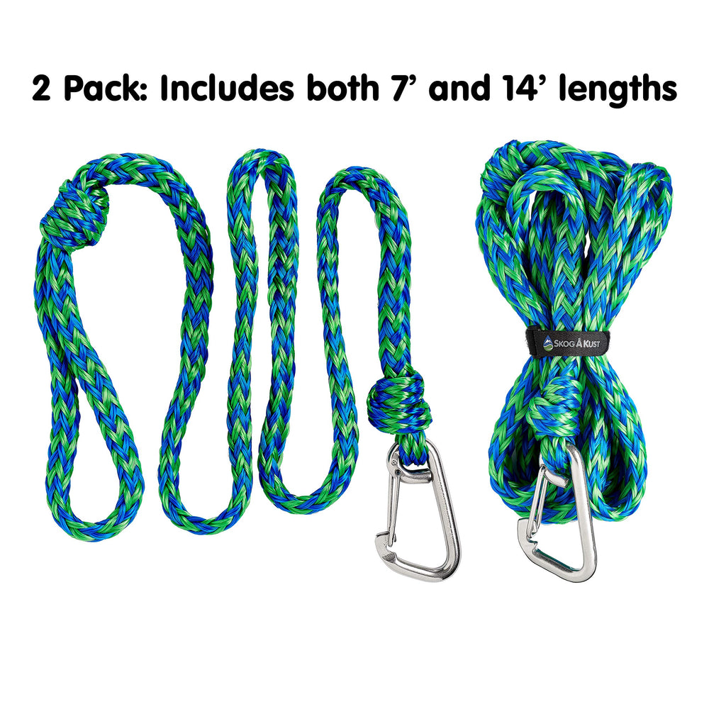 Såk Gear comparison of 7ft and 14ft lines to show length options and versatility