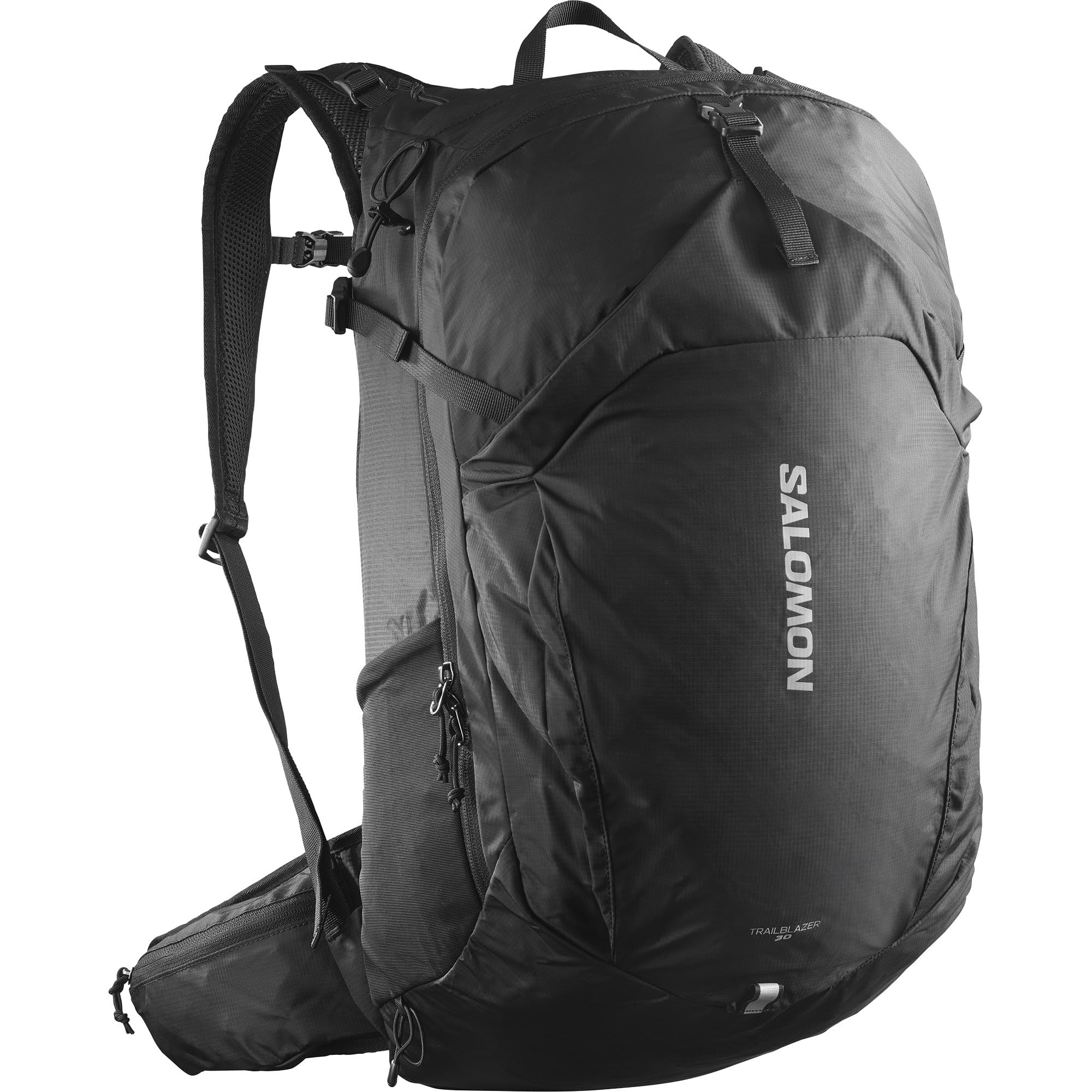 Salomon Trailblazer 30 front view showing streamlined storage and quick access