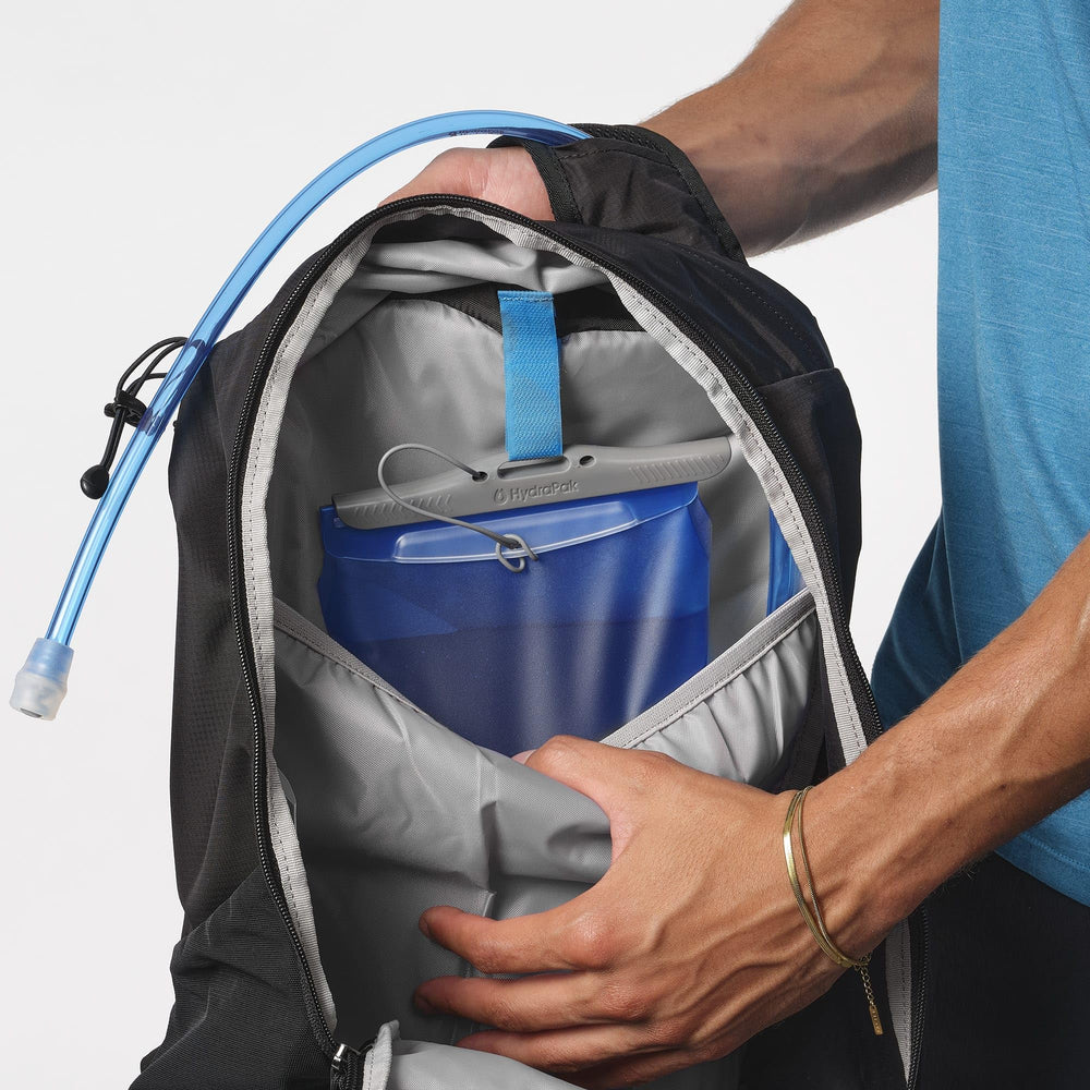 Salomon Trailblazer 20 on trail lifestyle shot illustrating lightweight mobility