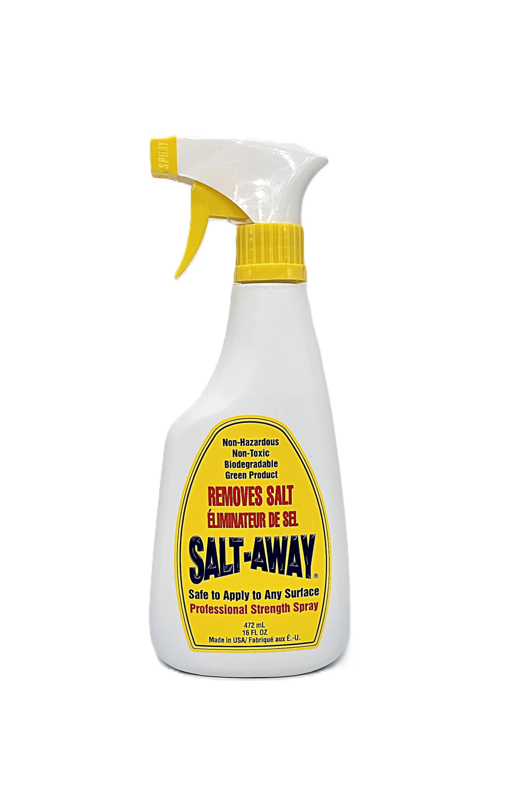 Salt-Away bottle front label showing brand and professional-strength benefit