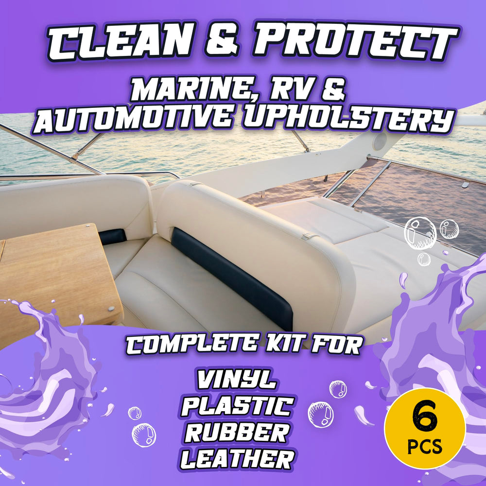 Salty Captain white microfiber towels detail for streak-free buffing