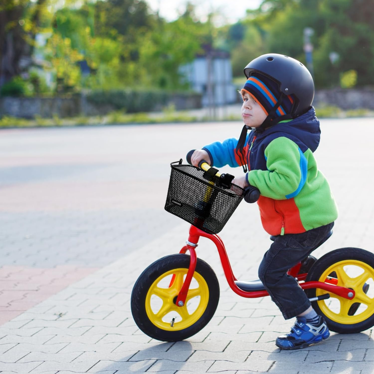 SAMORE basket filled with toys showing convenient storage benefit