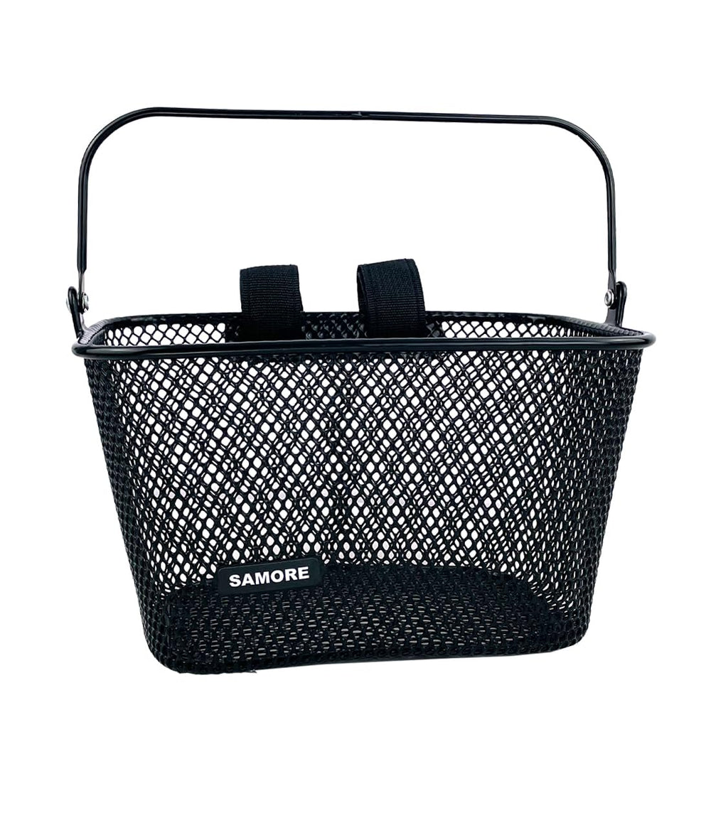 SAMORE basket beside water bottle showing approximate size benefit