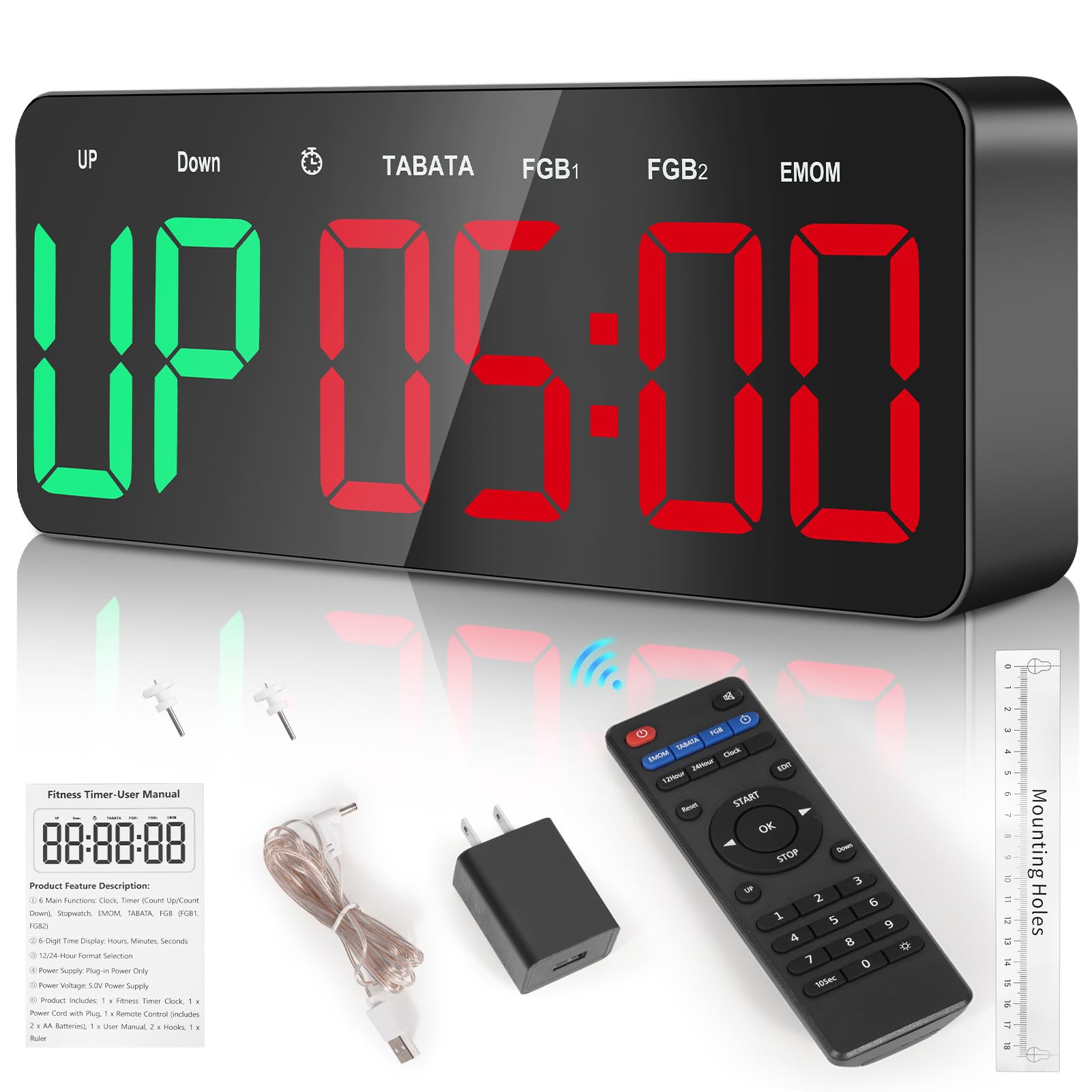 Samshow front display showing large digits and clear visibility benefiting quick time checks