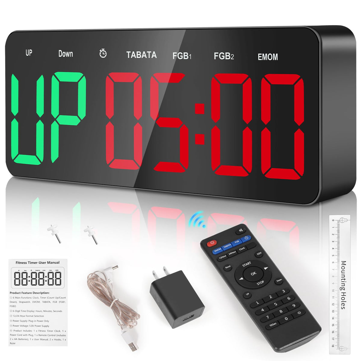 Samshow front display showing large digits and clear visibility benefiting quick time checks