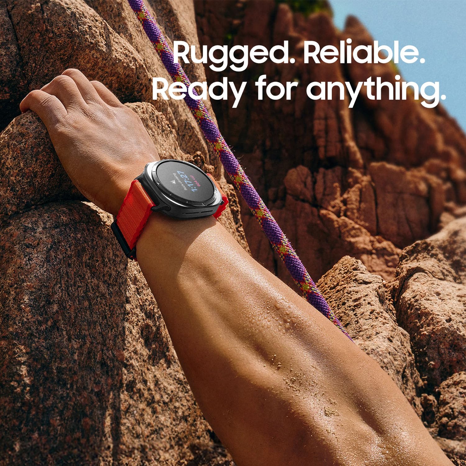 Samsung Galaxy Watch Ultra box and accessories indicating renewed condition value